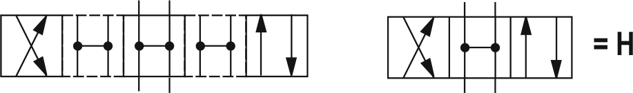 4WH6H гидрораспределитель с гидравлическим управлением, гидроуправляемый, Ду 6 мм